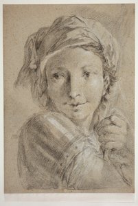 Head of a Young Soldier by Giovanni Battista Piazzetta
