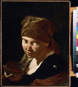 Portrait of a Little Girl by Giovanni Battista Piazzetta