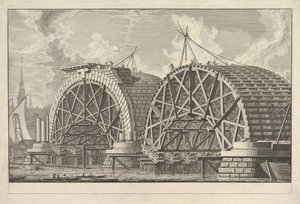 A View of Part of the Intended Bridge at Blackfriars, London by Giovanni Battista Piranesi