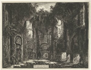 Academy in the Villa Adriana in Tivoli (series title: Views of Rome) by Giovanni Battista Piranesi