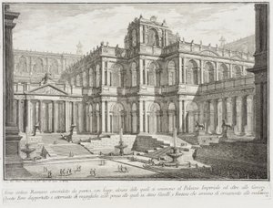 Ancient Forum Surrounded by Porticoes by Giovanni Battista Piranesi
