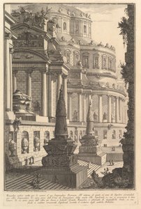 Ancient Mausoleum Erected for the Ashes of a Roman Emperor, ca. 1750 by Giovanni Battista Piranesi