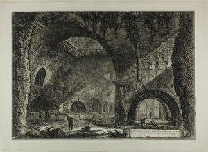 Another Interior View of the Villa of Maecenas, Tivoli, from Views of Rome by Giovanni Battista Piranesi