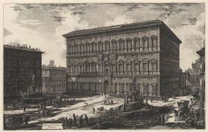 View of the Palazzo Farnese (from: Views of Rome) by Giovanni Battista Piranesi