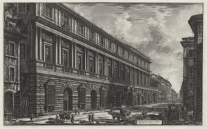 View of Palazzo Stopani (from: Vedute di Roma) by Giovanni Battista Piranesi