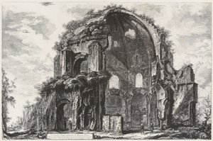 View of the Octagonal Temple of Minerva Medica (Nymphaeum) by Giovanni Battista Piranesi