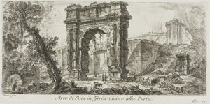 Arch of Pola in Istria near the Gate, plate 24 from Some Views of Triumphal Arches and Other Monuments by Giovanni Battista Piranesi