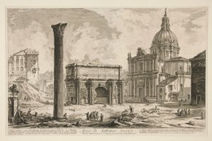 Arch of Septimius Severus, from Vedute di Roma
