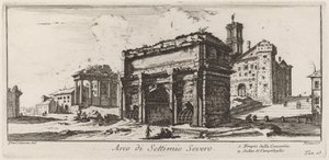 Arch of Septimius Severus by Giovanni Battista Piranesi