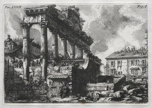 Remains of the Temple of Concord by Giovanni Battista Piranesi