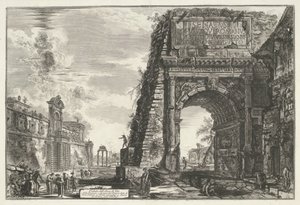 Arch of Titus in Rome (Views of Rome series) (Vedute di Roma series) by Giovanni Battista Piranesi