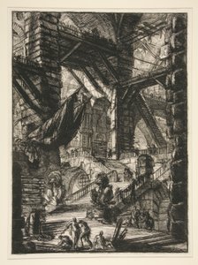 Carceri, VIII: The Staircase with Trophies by Giovanni Battista Piranesi