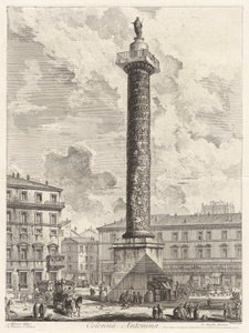 The Column of Marcus Aurelius, from Views of Rome by Giovanni Battista Piranesi