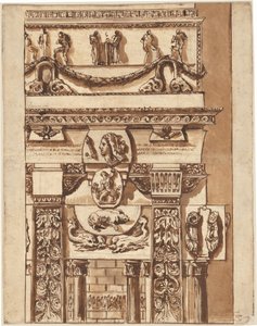 Fantasy of a Façade with Bizarre Ornaments