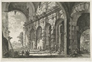 Foundation of the Santi Giovanni e Paolo in Rome (series title: Views of Rome) by Giovanni Battista Piranesi