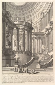 Imaginary Ancient Temple Designed in the Style of Those Built in Honor of the Goddess by Giovanni Battista Piranesi
