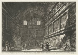 Interior of Chiesa di Sant’Urbano in Rome by Giovanni Battista Piranesi