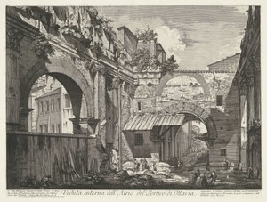 Interior of the Portico of Octavia in Rome