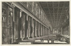 Interior of Santa Maria Maggiore in Rome (Views of Rome) by Giovanni Battista Piranesi