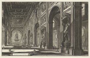Interior of the Basilica of St. John Lateran in Rome (Views of Rome)
