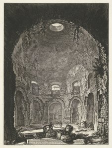 Interior of the Temple of the Cough at Tivoli (Views of Rome) by Giovanni Battista Piranesi