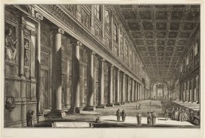 Interior View of the Basilica of S. Maria Maggiore, from Views of Rome by Giovanni Battista Piranesi