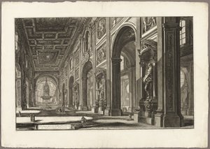 Interior view of the Basilica of St. John Lateran, from Views of Rome by Giovanni Battista Piranesi