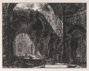 Interior of the Temple Said to Be of Canopus at Hadrian by Giovanni Battista Piranesi