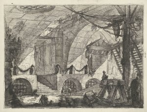Dungeon with Sawhorse (Prisons) by Giovanni Battista Piranesi