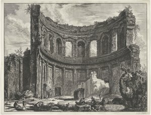 Small Palace in Villa Adriana at Tivoli (series title) by Giovanni Battista Piranesi