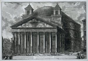 Pantheon in Rome by Giovanni Battista Piranesi