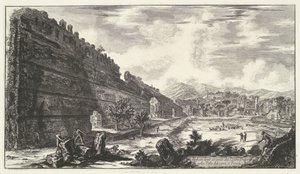 Pecile in the Villa Adriana in Tivoli by Giovanni Battista Piranesi