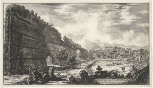 Pecile in the Villa Adriana at Tivoli by Giovanni Battista Piranesi