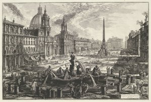 Piazza Navona in Rome (Views of Rome) by Giovanni Battista Piranesi
