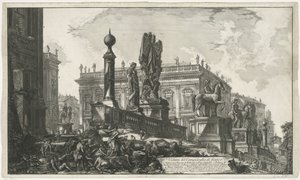 Piazza del Campidoglio Seen from the Left (Views of Rome) by Giovanni Battista Piranesi