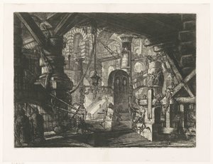 Pier with Chains by Giovanni Battista Piranesi
