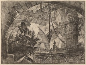 Prisoners on a Projecting Platform by Giovanni Battista Piranesi