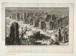 Ruins of the Antonine Baths, from Views of Rome by Giovanni Battista Piranesi