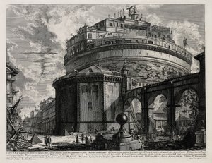 Back View of the Mausoleum of Hadrian, Now Called Castel Sant