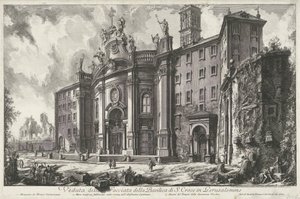 Santa Croce in Gerusalemme in Rome (Views of Rome) by Giovanni Battista Piranesi