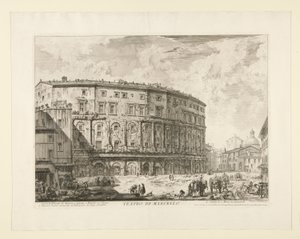 Theater of Marcellus, from Vedute di Roma by Giovanni Battista Piranesi