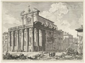 Temple of Antoninus and Faustina in Rome (Views of Rome) by Giovanni Battista Piranesi