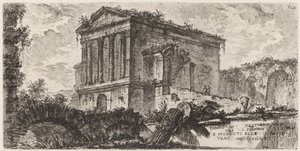 Temple of Clitumnus between Foligno and Spoleto by Giovanni Battista Piranesi