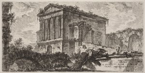 Temple of Clitumnus between Foligno and Spoleto by Giovanni Battista Piranesi