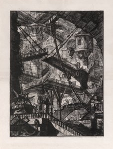 The Drawbridge, plate 7 from Carceri by Giovanni Battista Piranesi