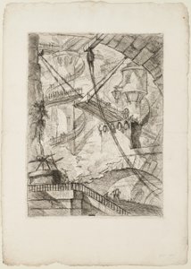 The Drawbridge, plate 7 from Imaginary Prisons by Giovanni Battista Piranesi