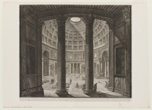 The Pantheon, Interior by Giovanni Battista Piranesi