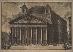The Pantheon Exterior by Giovanni Battista Piranesi