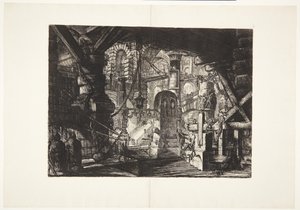 The Pier with Chains by Giovanni Battista Piranesi