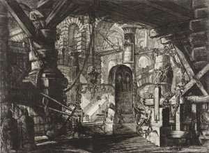The Pier with Chains by Giovanni Battista Piranesi